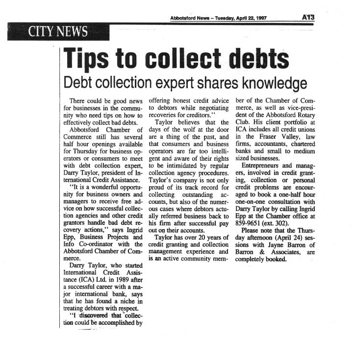 CWC Tips to collect debts